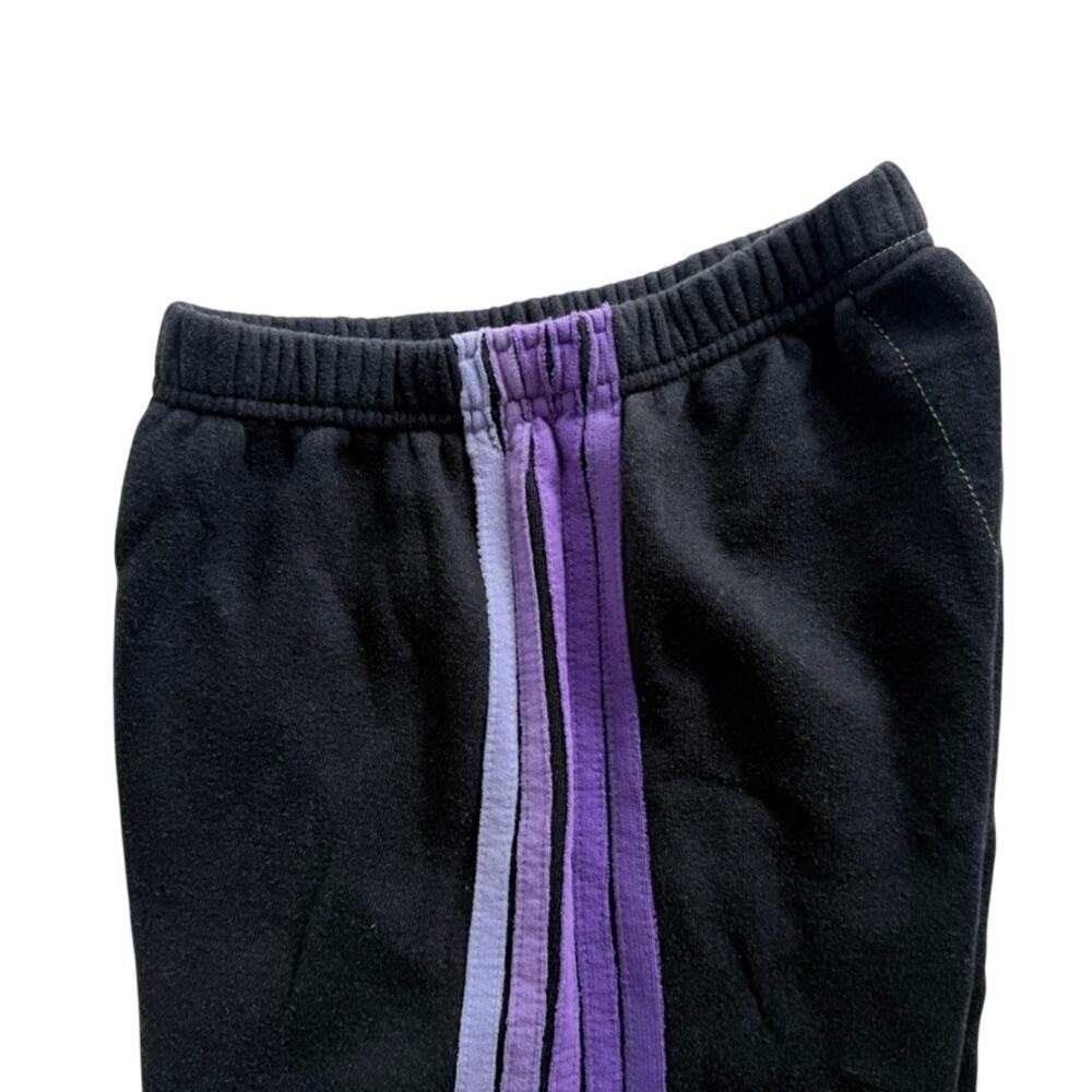 Aviator Nation 5 Stripe Purple Black Sweatpant White Size Small Jogger High Rise - Picture 3 of 8